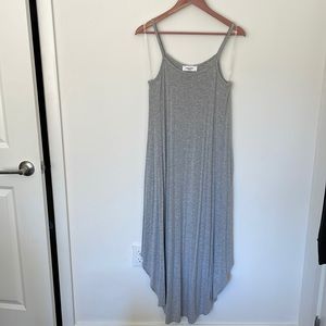 CJLA Stella maxi dress in gray, size small